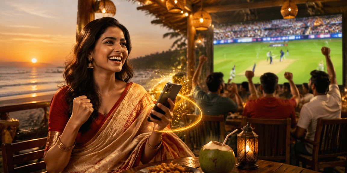 কক্সবাজার সমুদ্র সৈকতে ক্রিকেট বেটিং উপভোগ করছেন একজন মহিলা